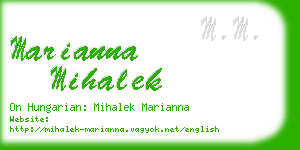 marianna mihalek business card